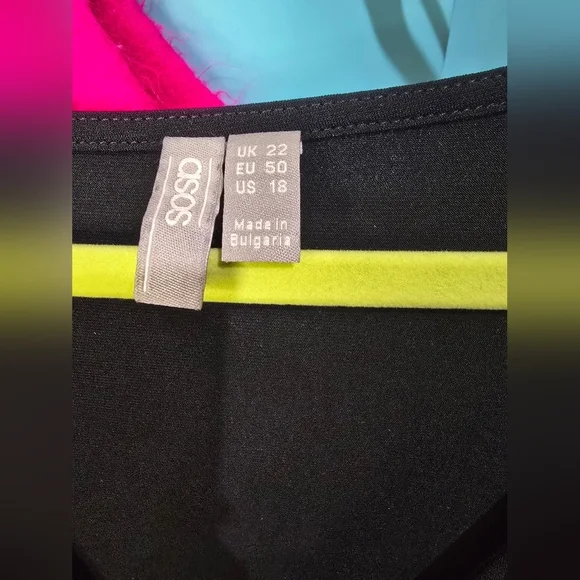 NWOT Asos curve black blouse size 18 - Picture 4 of 6